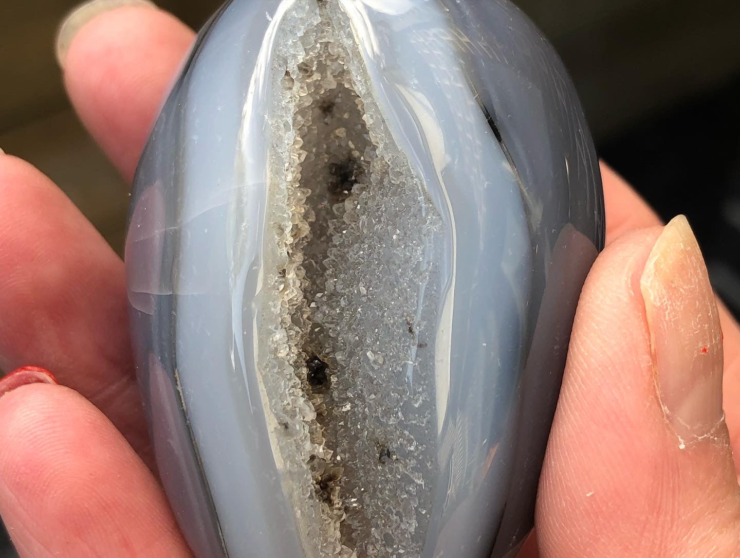 DRUZY AGATE EGG SHAPES