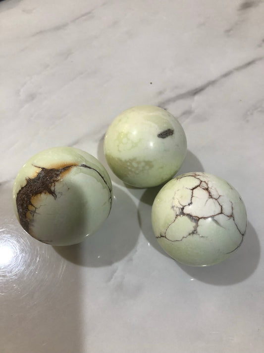 Lemon Chrysoprase (Lemon Stone) Sphere(s)