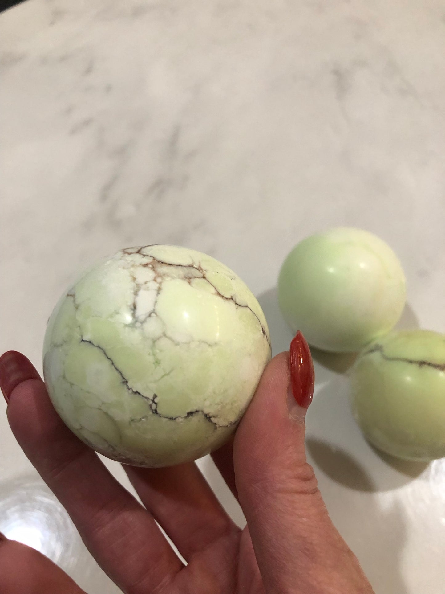 Lemon Chrysoprase (Lemon Stone) Sphere(s)