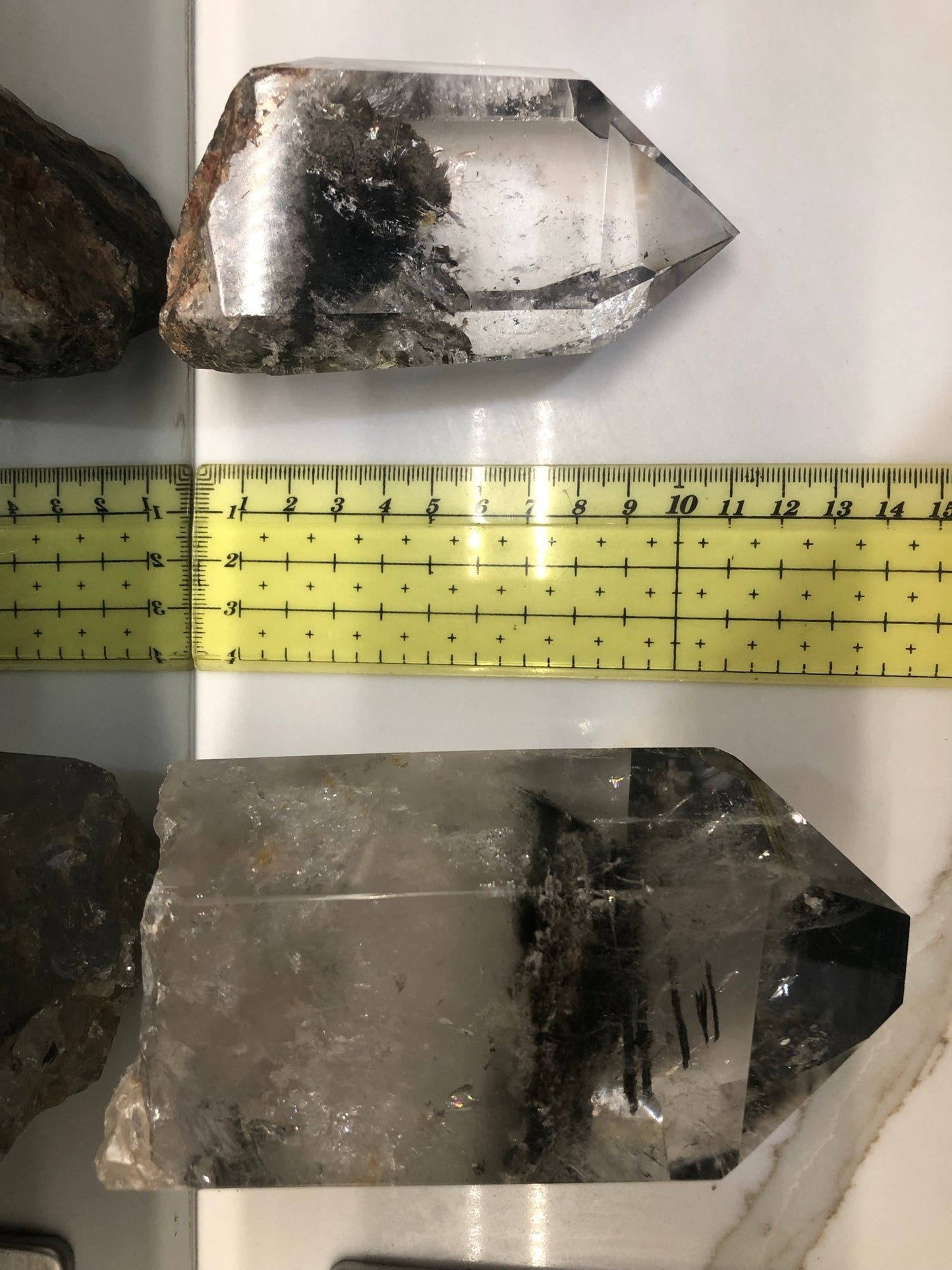 GARDEN QUARTZ TOWER(S) WITH WOODEN STAND(S)
