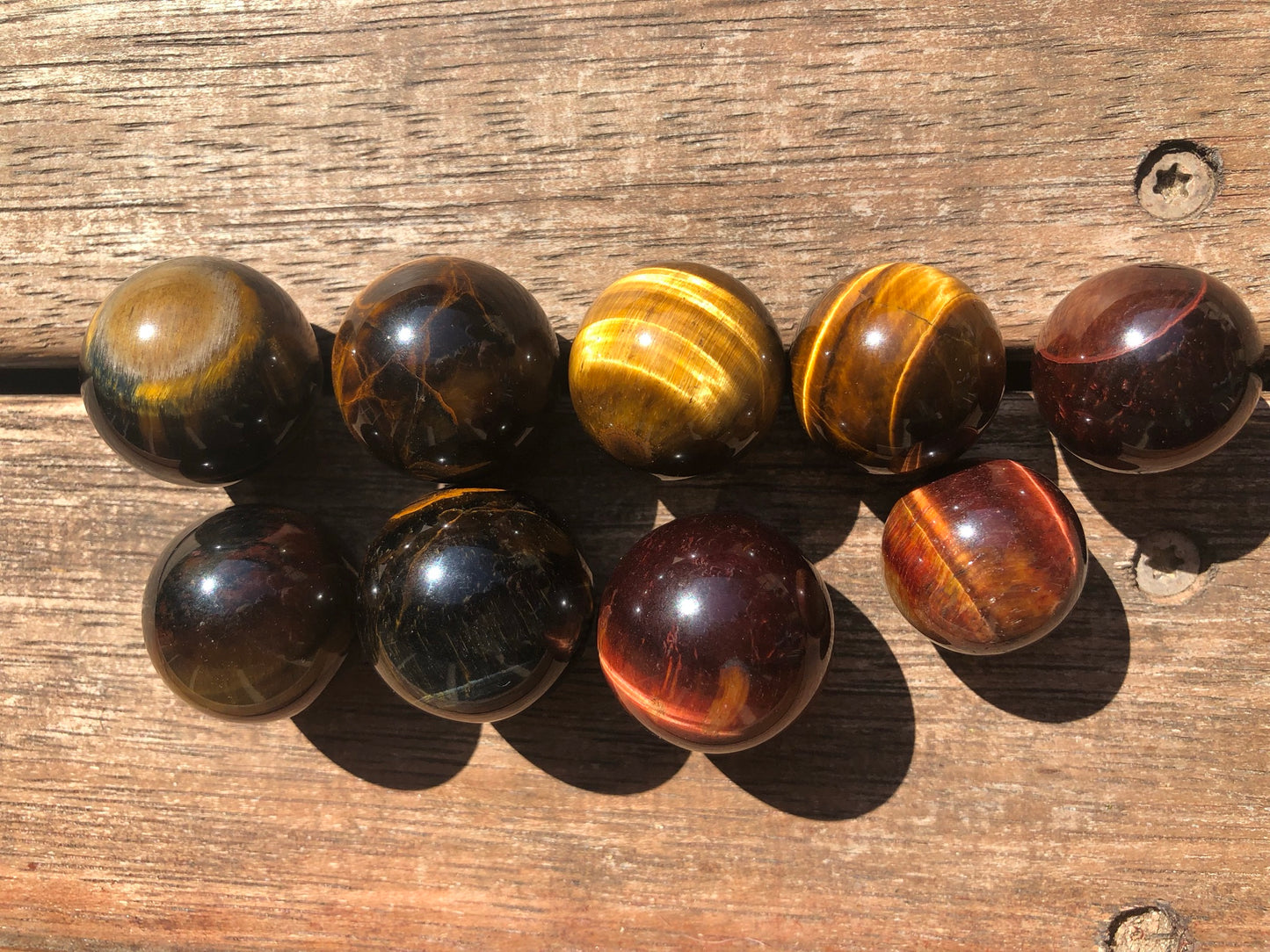 TIGERS EYE SPHERES (SMALL)