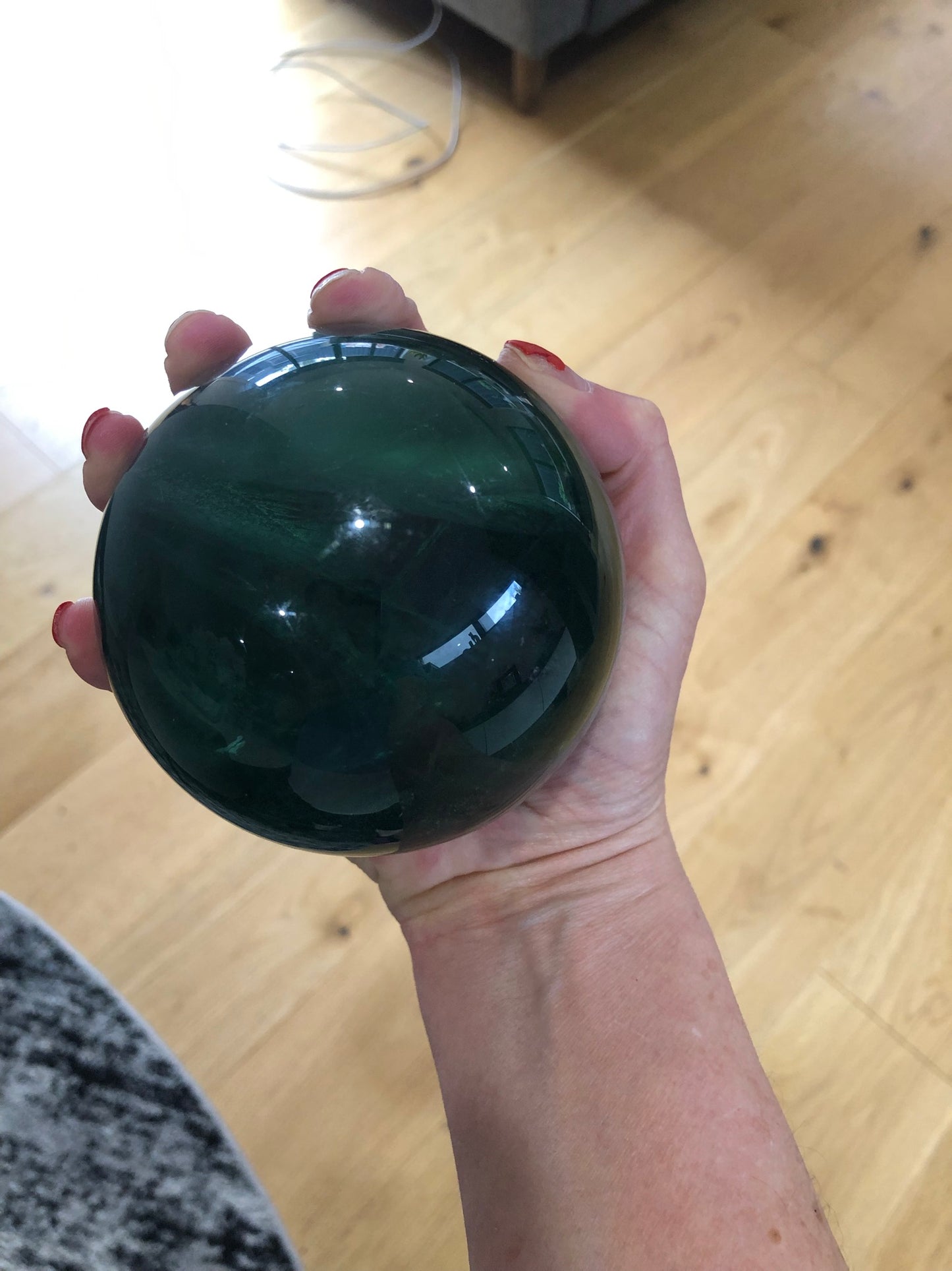 GREEN FLUORITE SPHERES