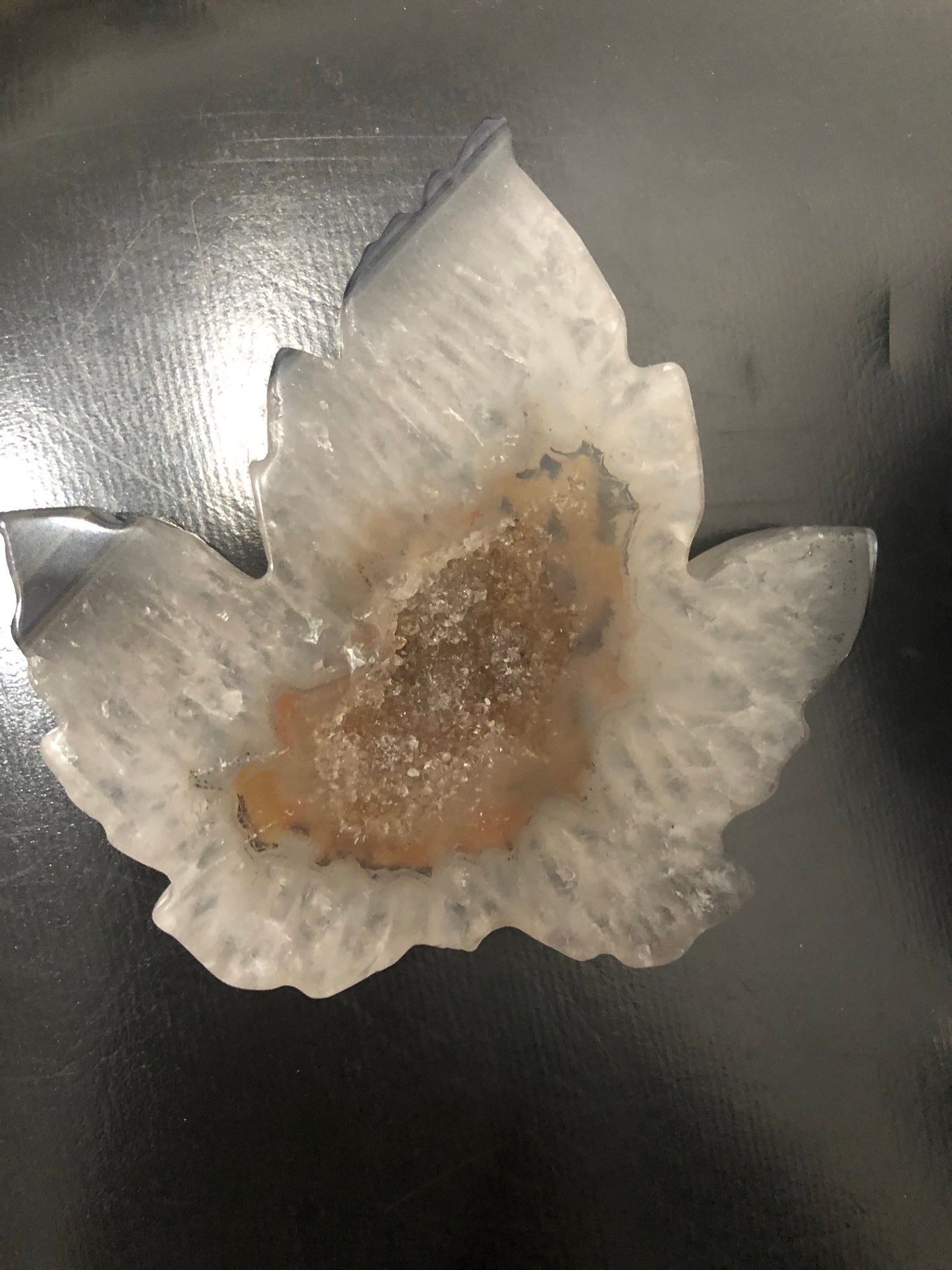 DRUZY AGATE LEAVES