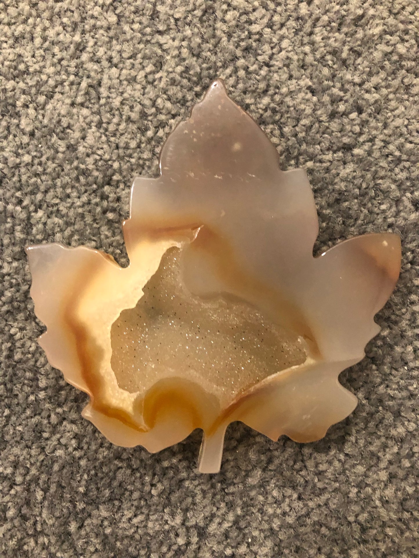 DRUZY AGATE LEAVES
