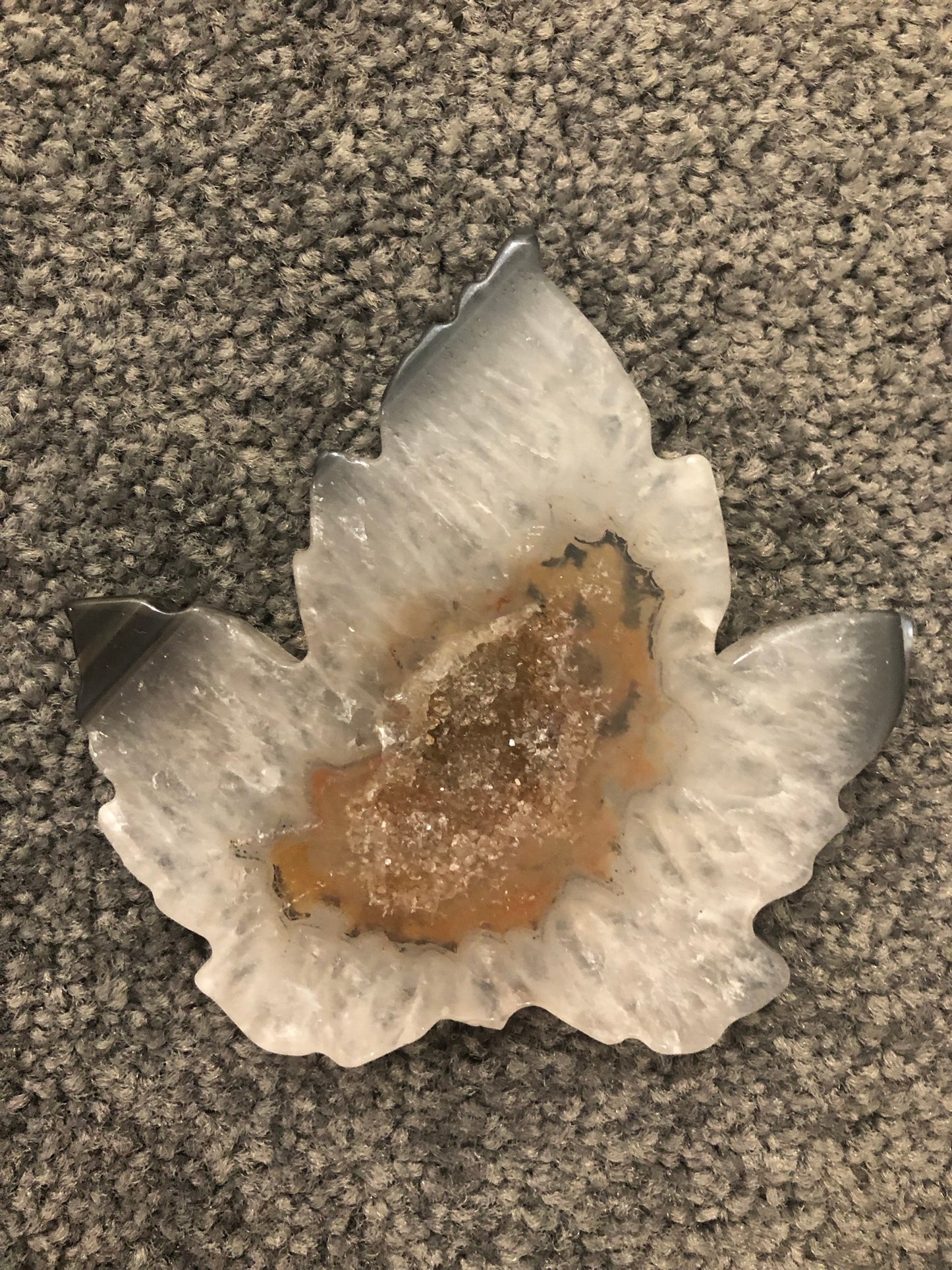DRUZY AGATE LEAVES
