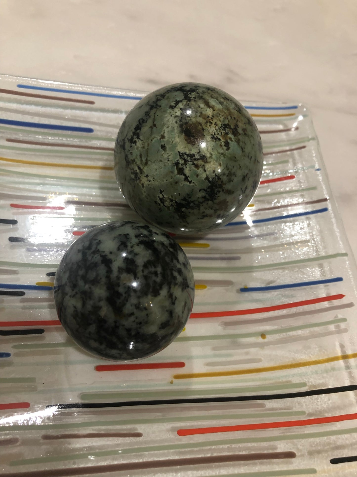 Green Turquoise Sphere(s)
