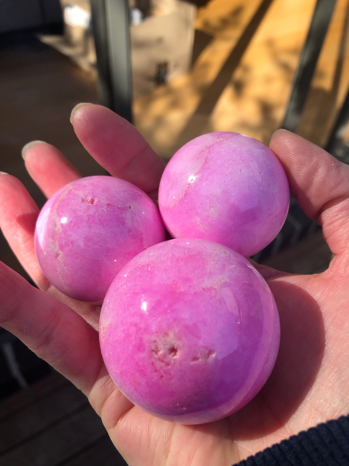 PINK ARAGANITE SPHERE