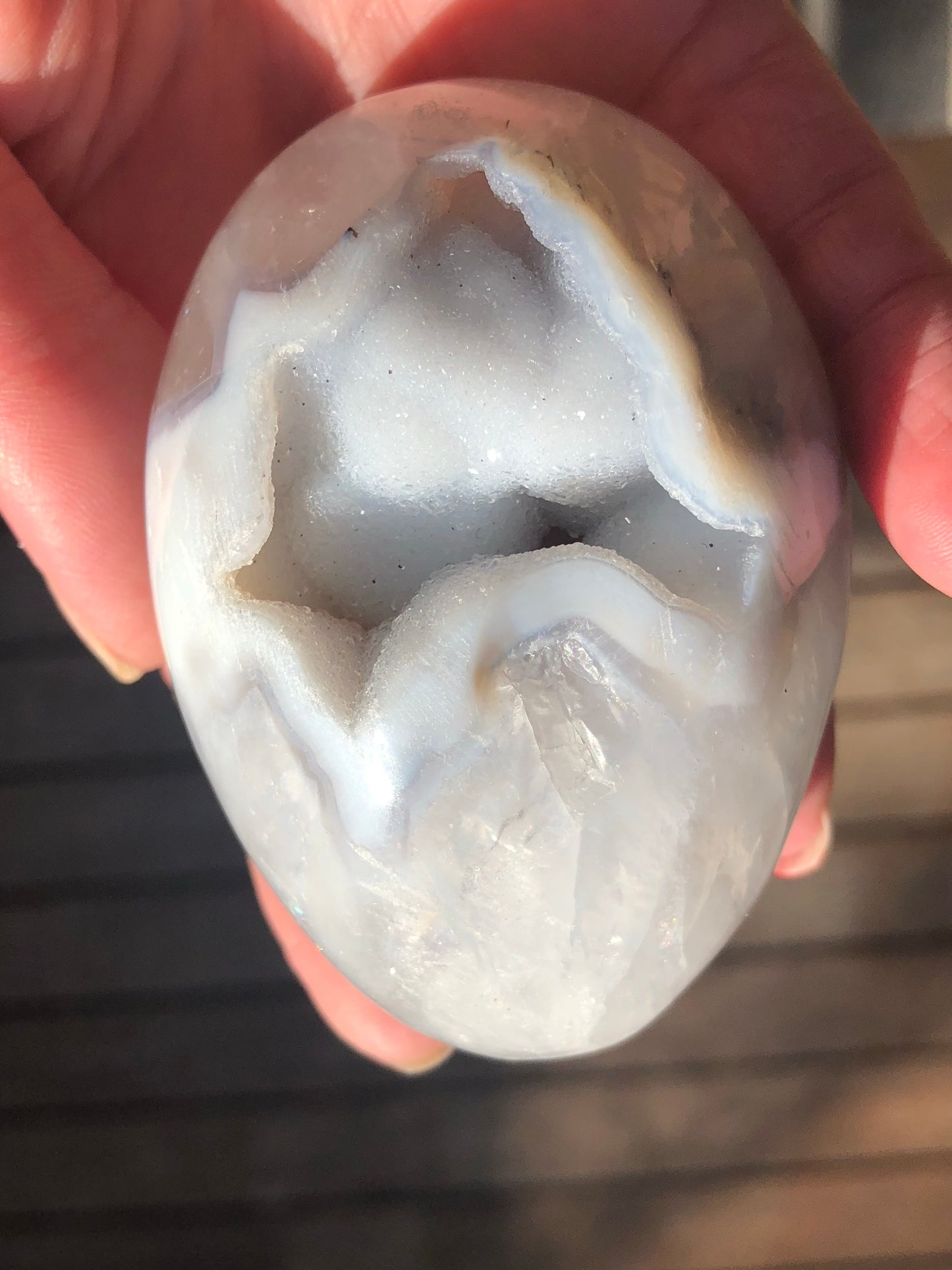 DRUZY AGATE EGG SHAPES