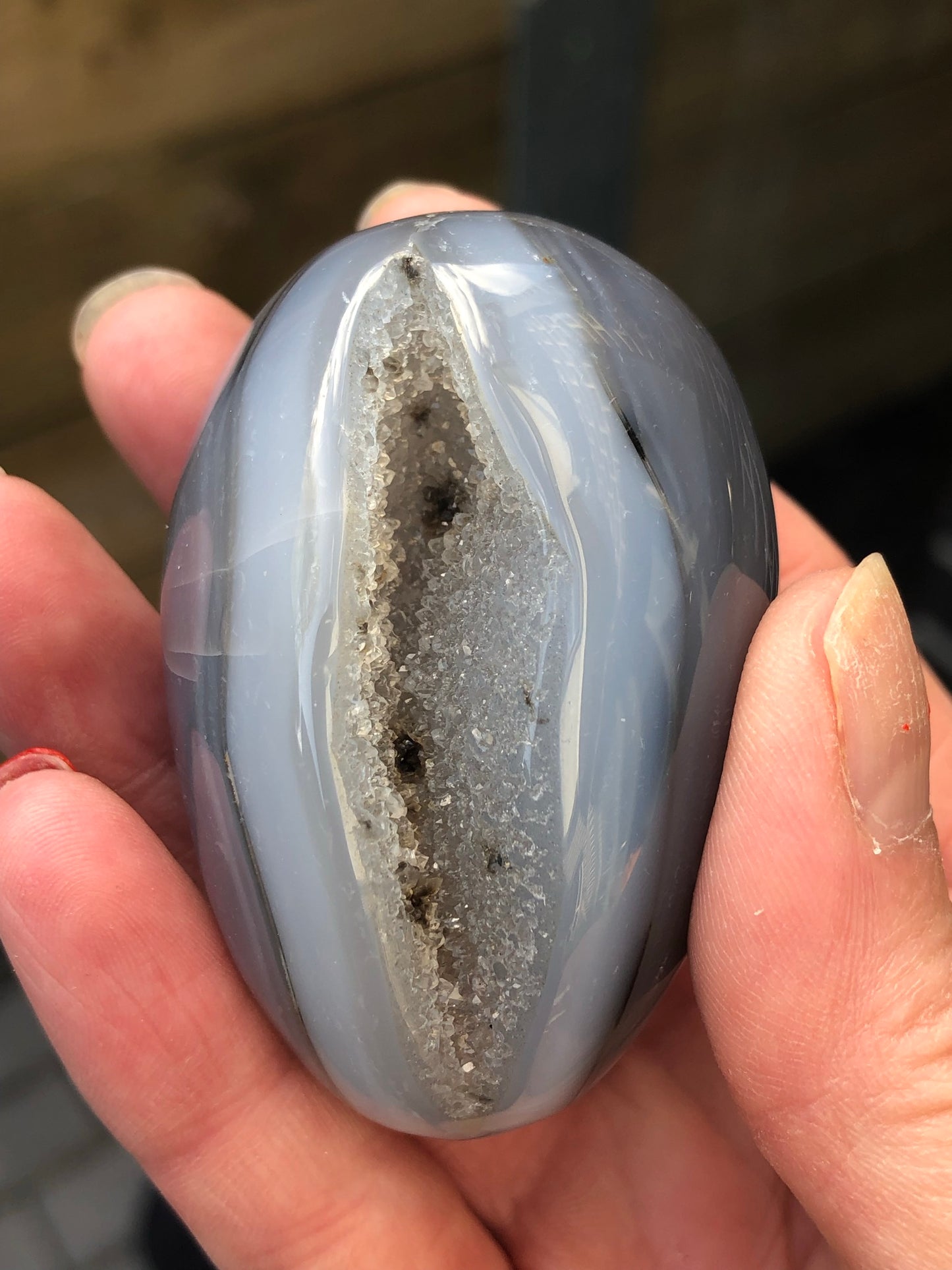 DRUZY AGATE EGG SHAPES