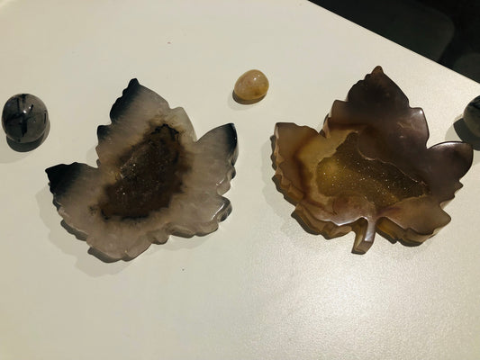 DRUZY AGATE LEAVES