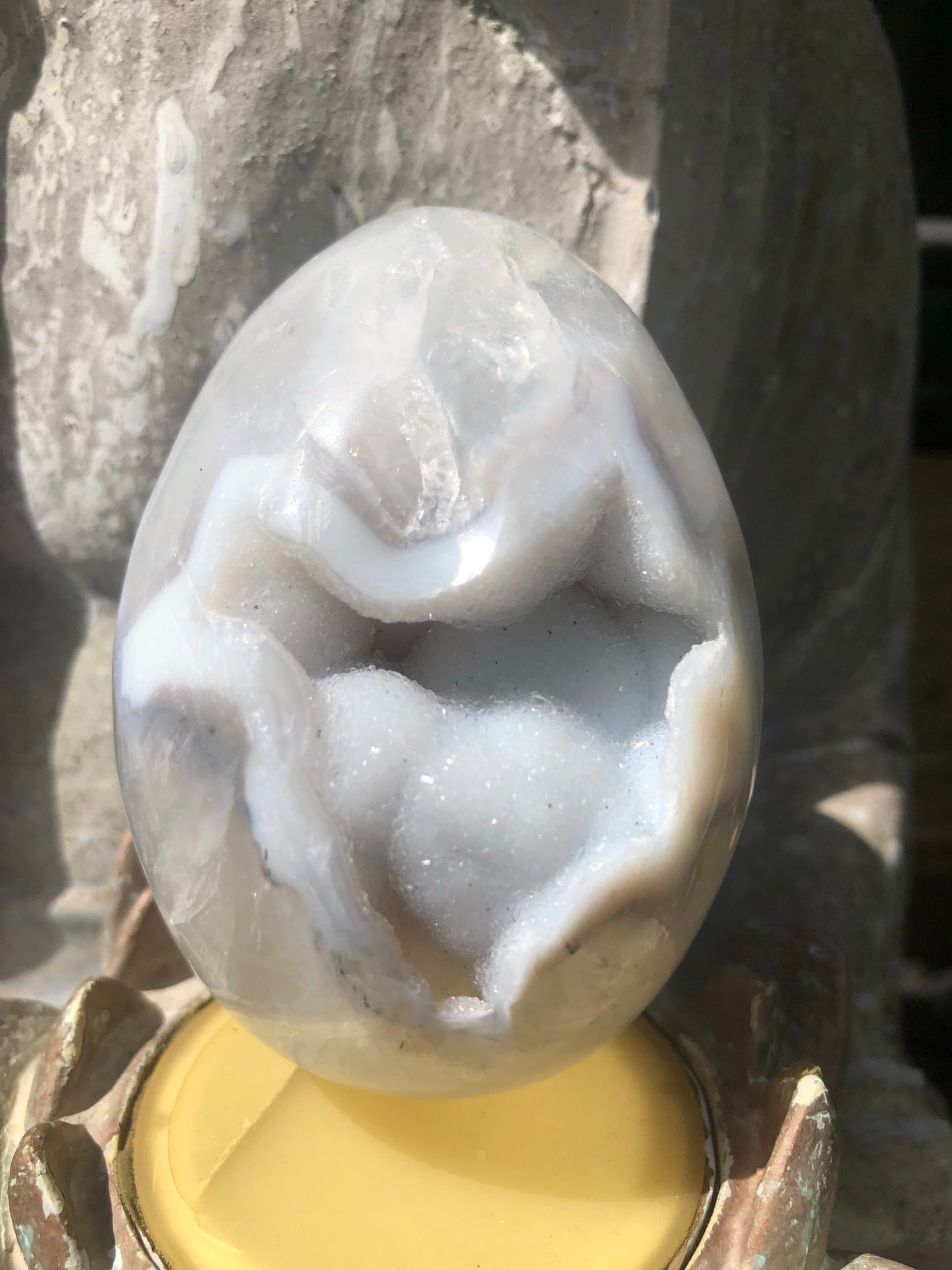 DRUZY AGATE EGG SHAPES