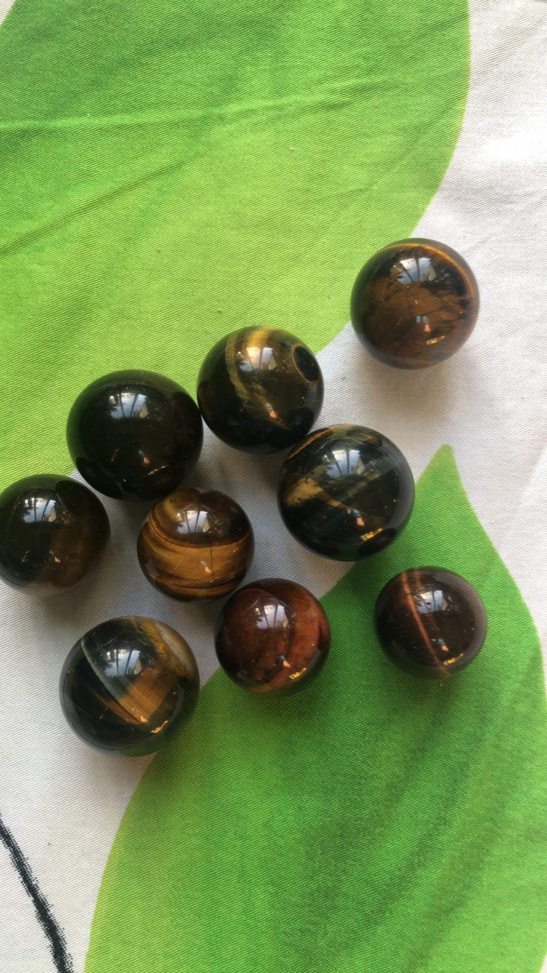 TIGERS EYE SPHERES (SMALL)