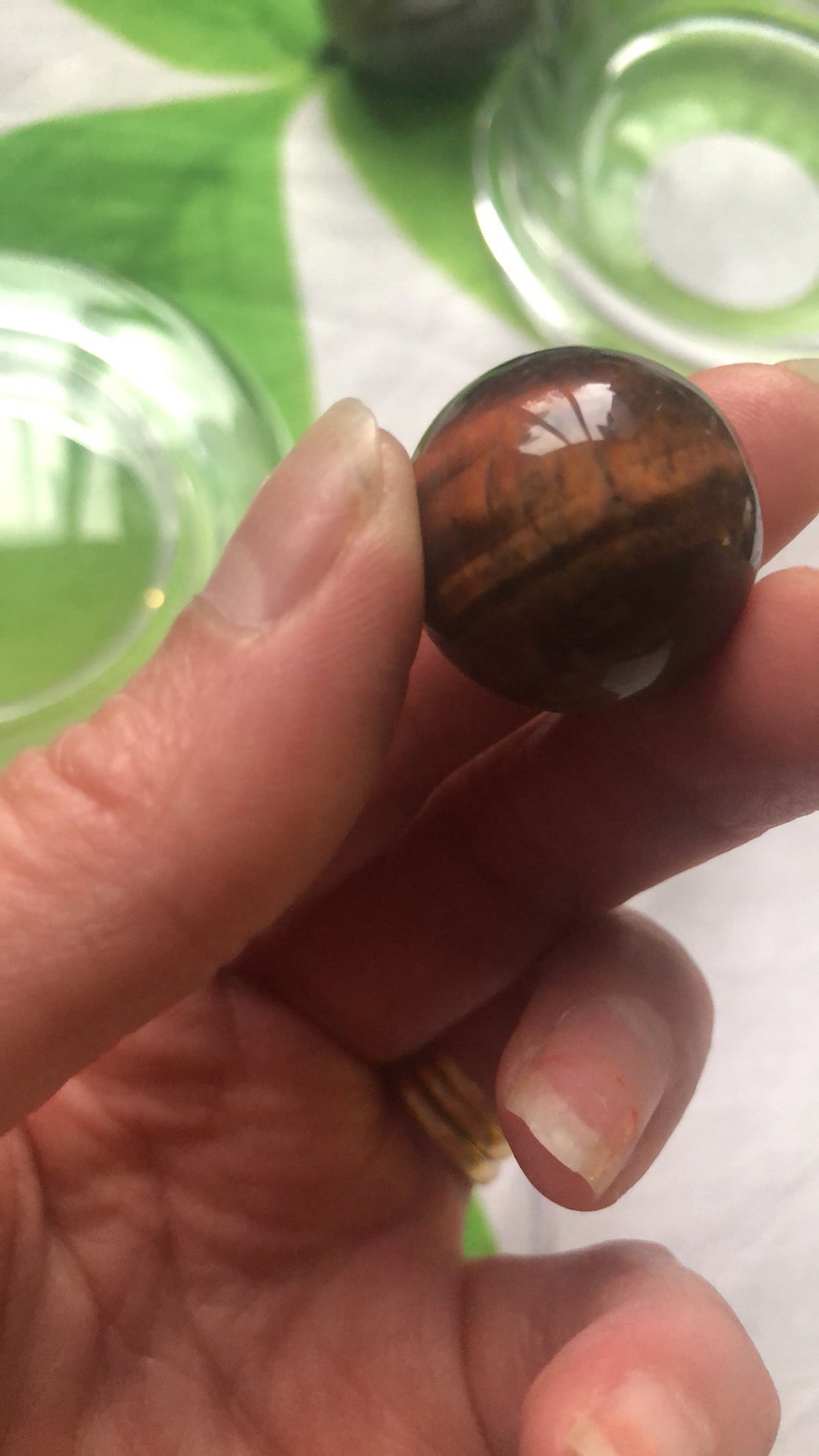 TIGERS EYE SPHERES (SMALL)