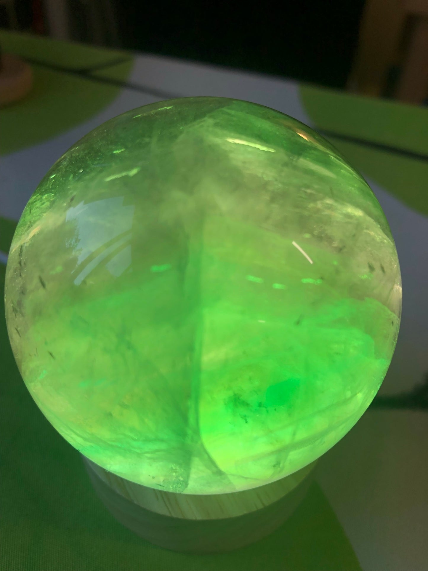 GREEN FLUORITE SPHERES