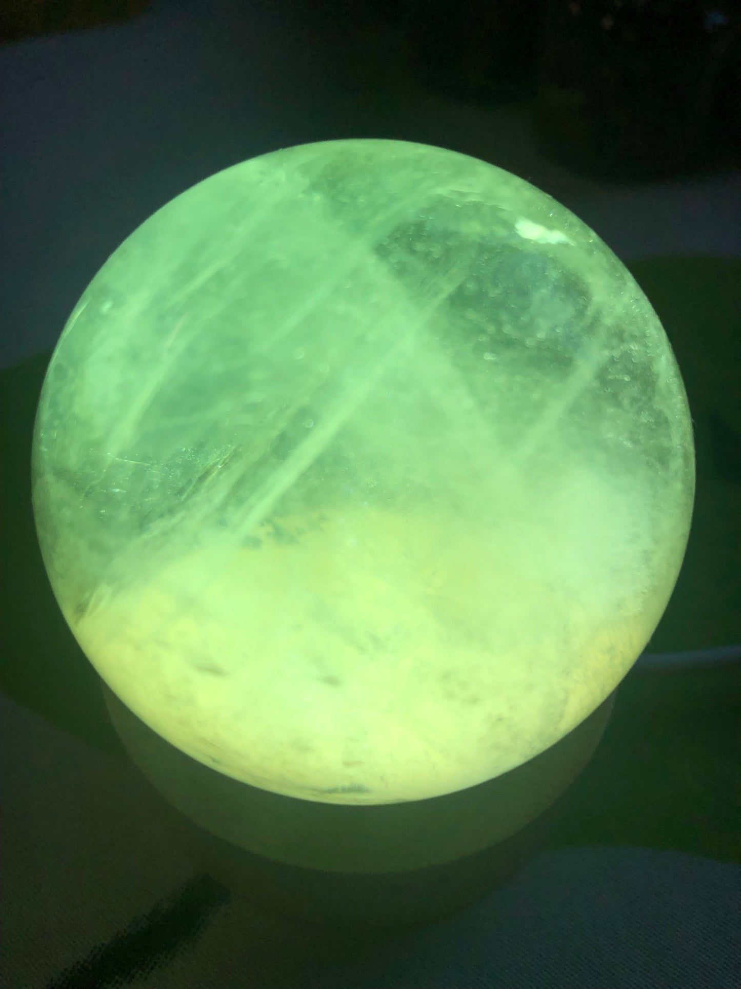 GREEN FLUORITE SPHERES