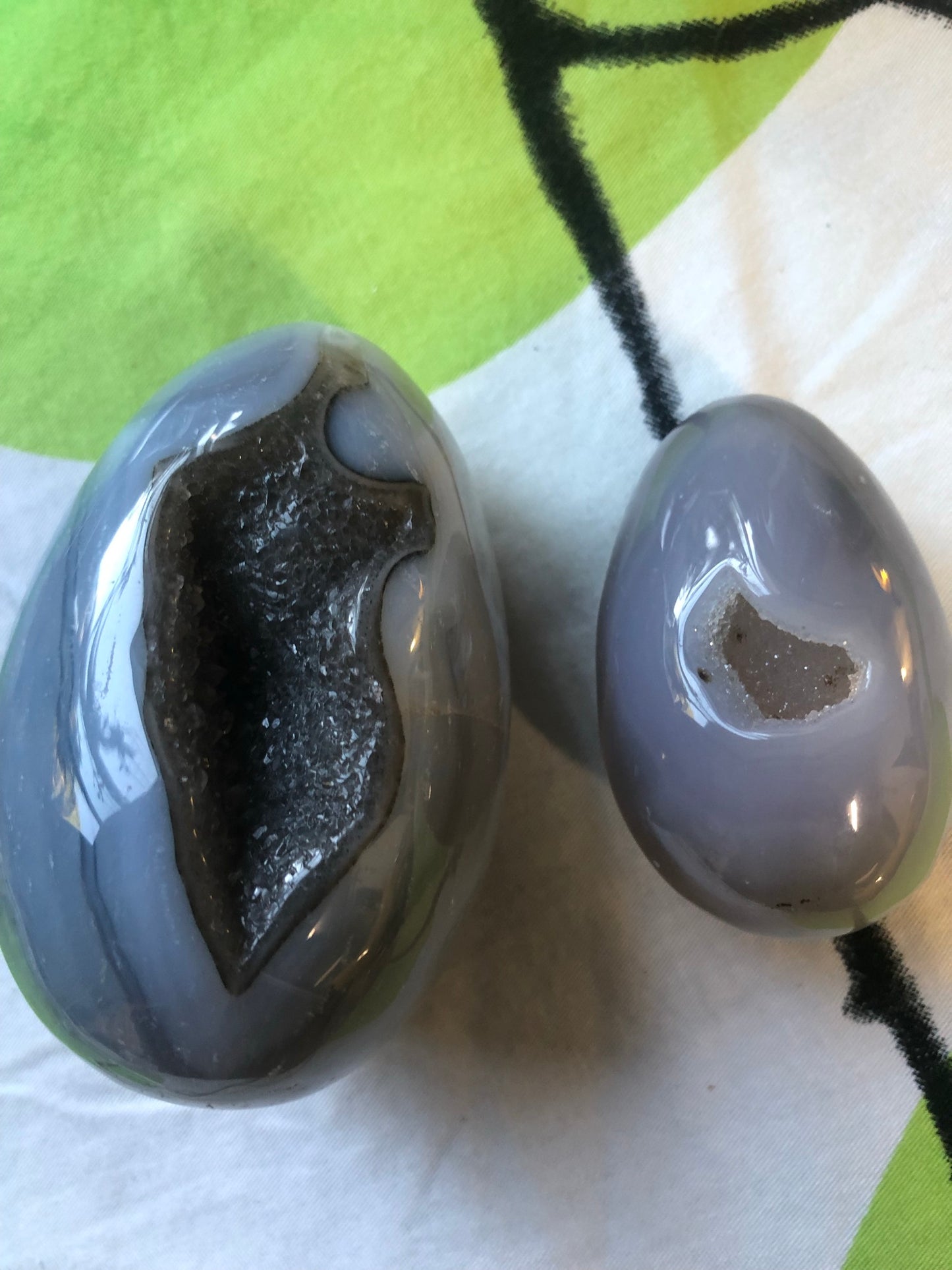 DRUZY AGATE EGG SHAPES