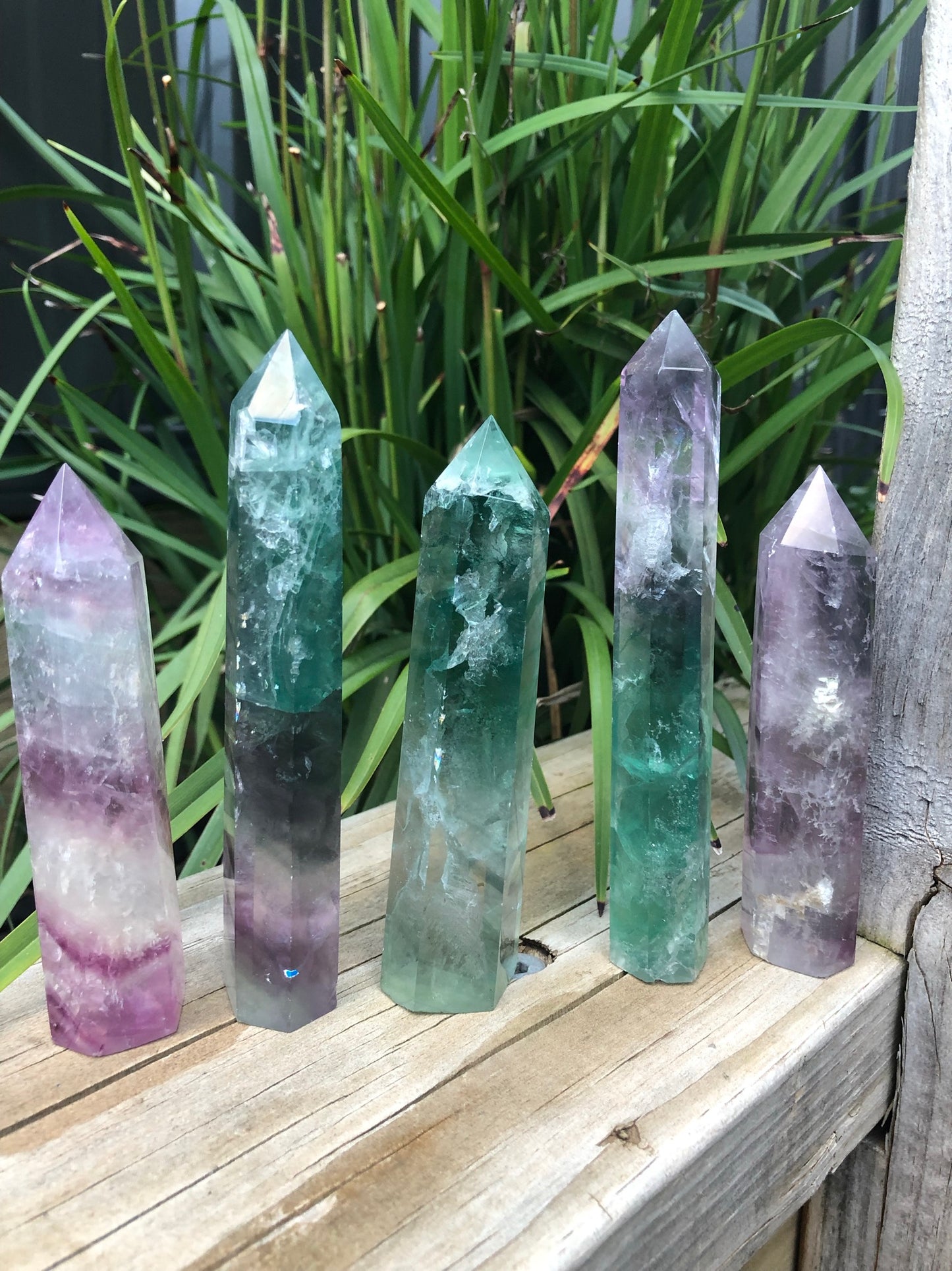 MIXED FLUORITE POINTS