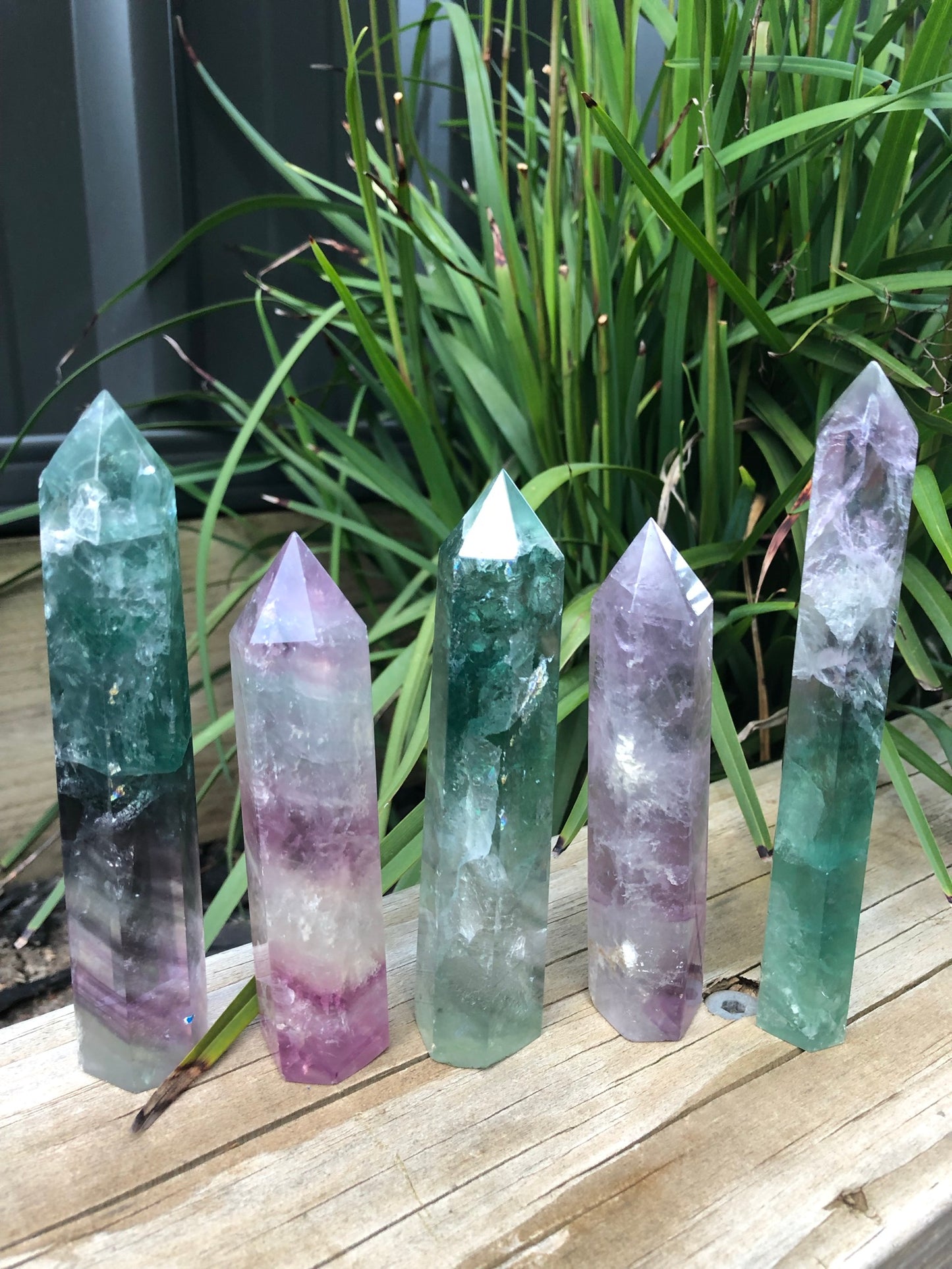 MIXED FLUORITE POINTS