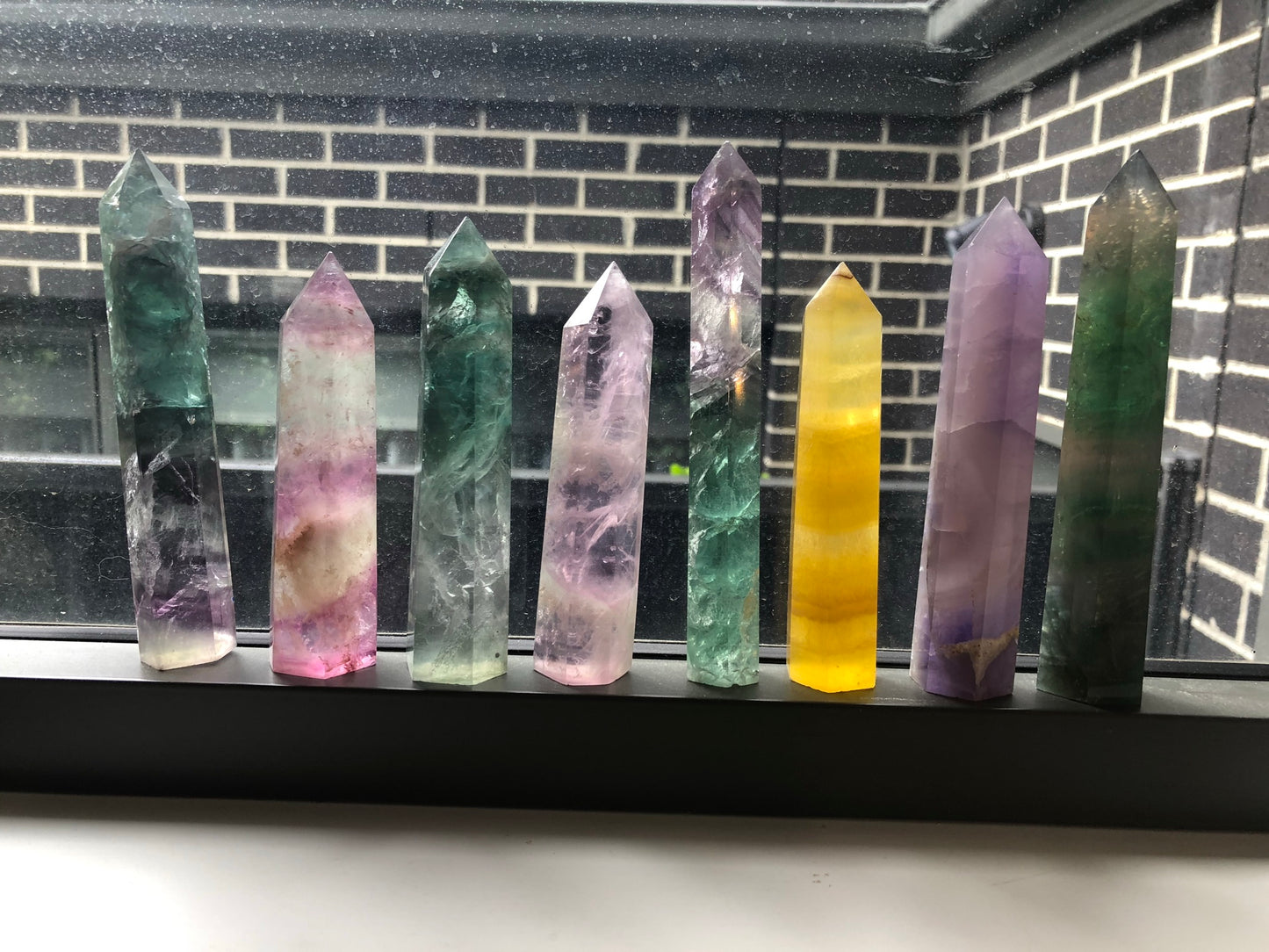 MIXED FLUORITE POINTS