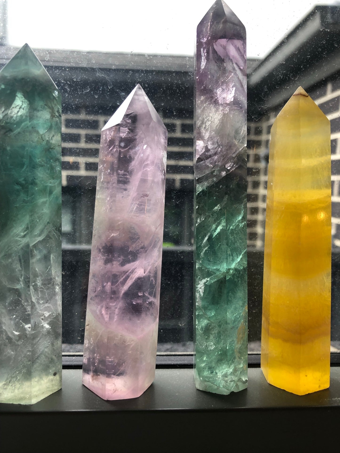 MIXED FLUORITE POINTS