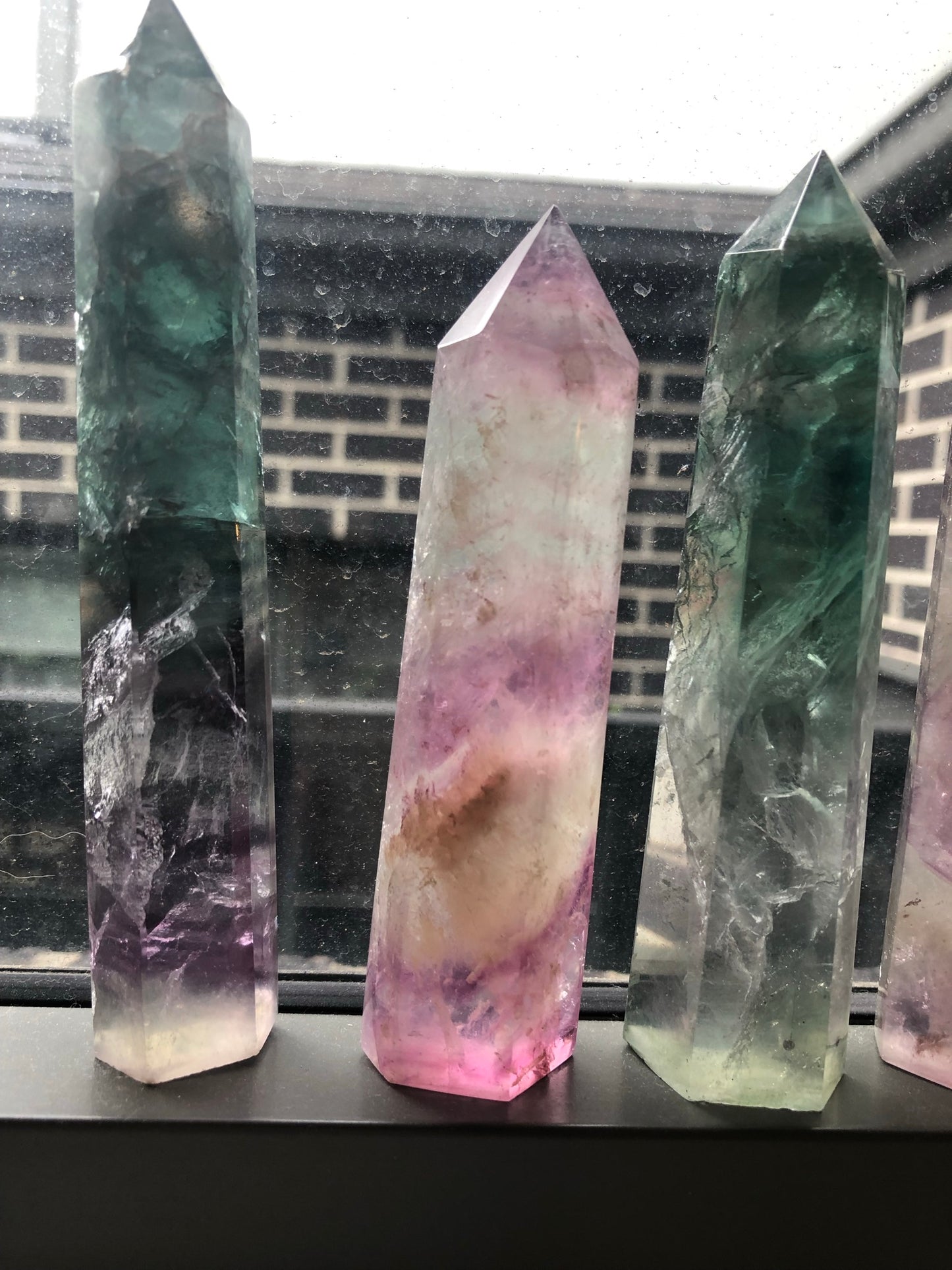 MIXED FLUORITE POINTS
