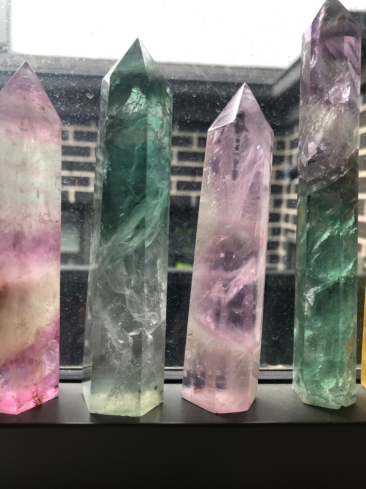 MIXED FLUORITE POINTS