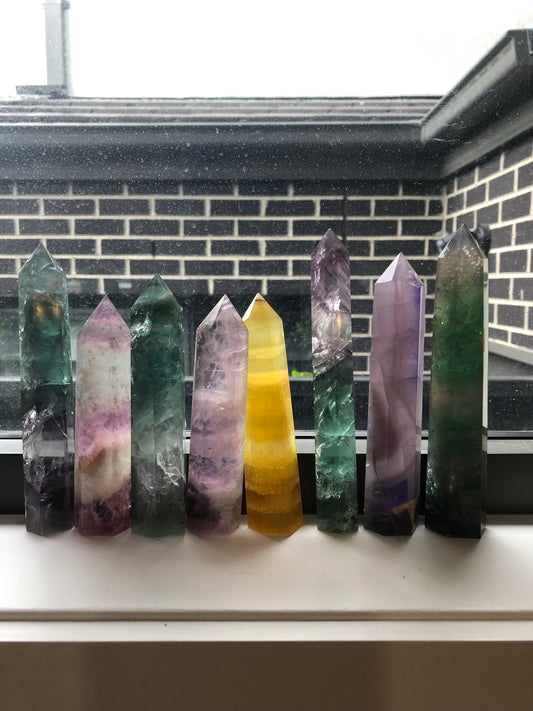 MIXED FLUORITE POINTS