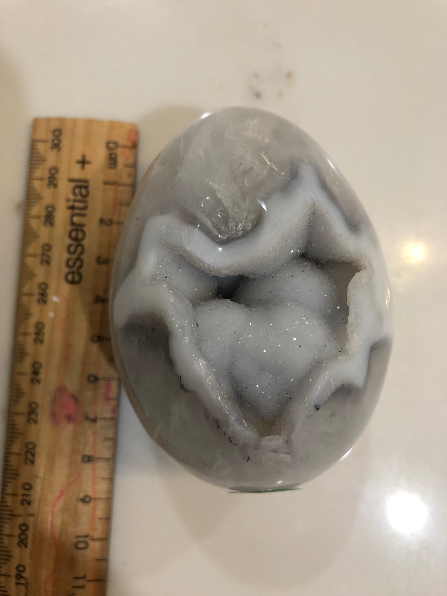 DRUZY AGATE EGG SHAPES