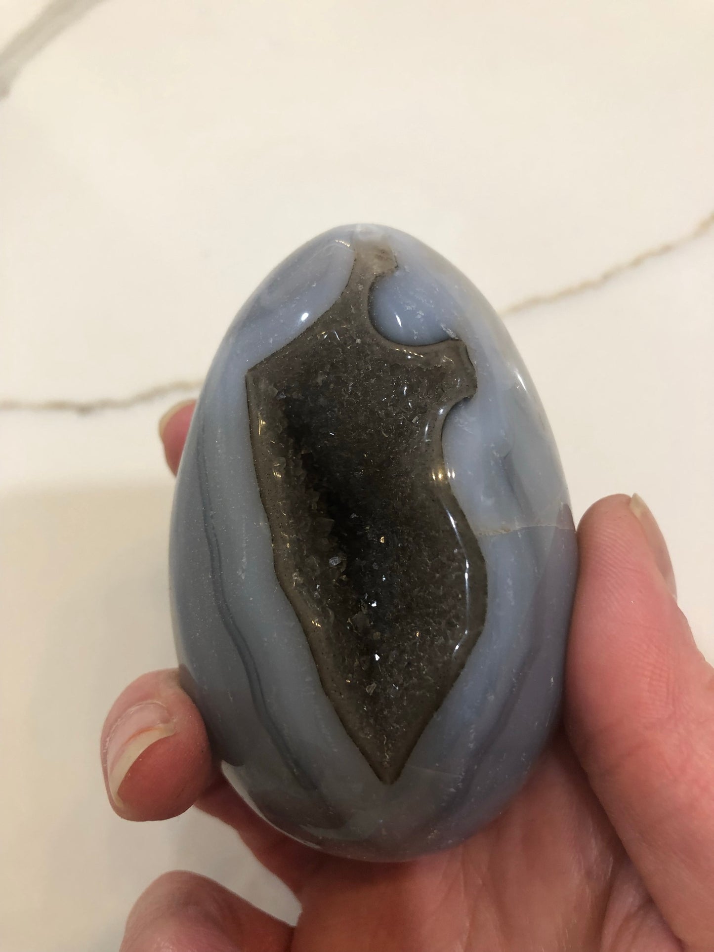 DRUZY AGATE EGG SHAPES