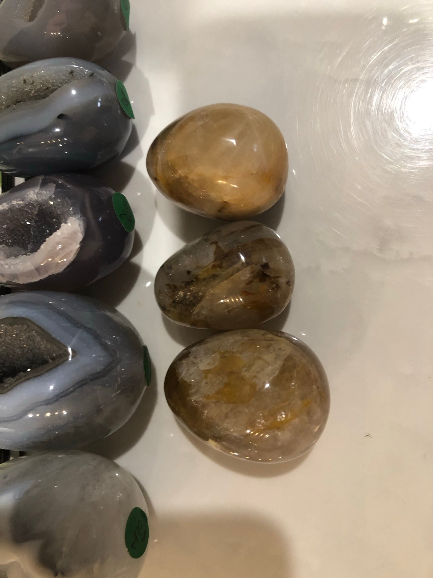 DRUZY AGATE EGG SHAPES