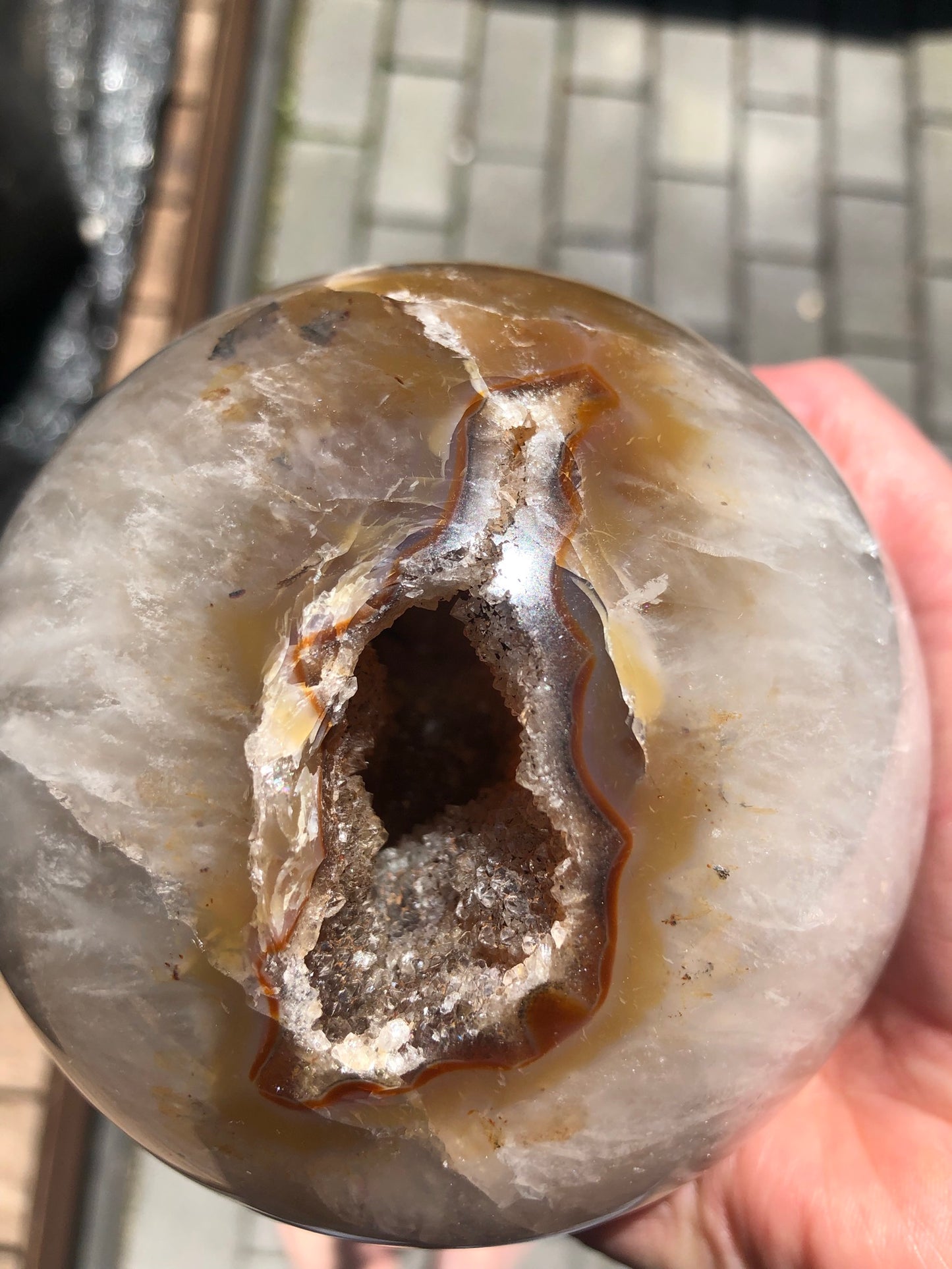 Druzy Agate Sphere (Extra Large)