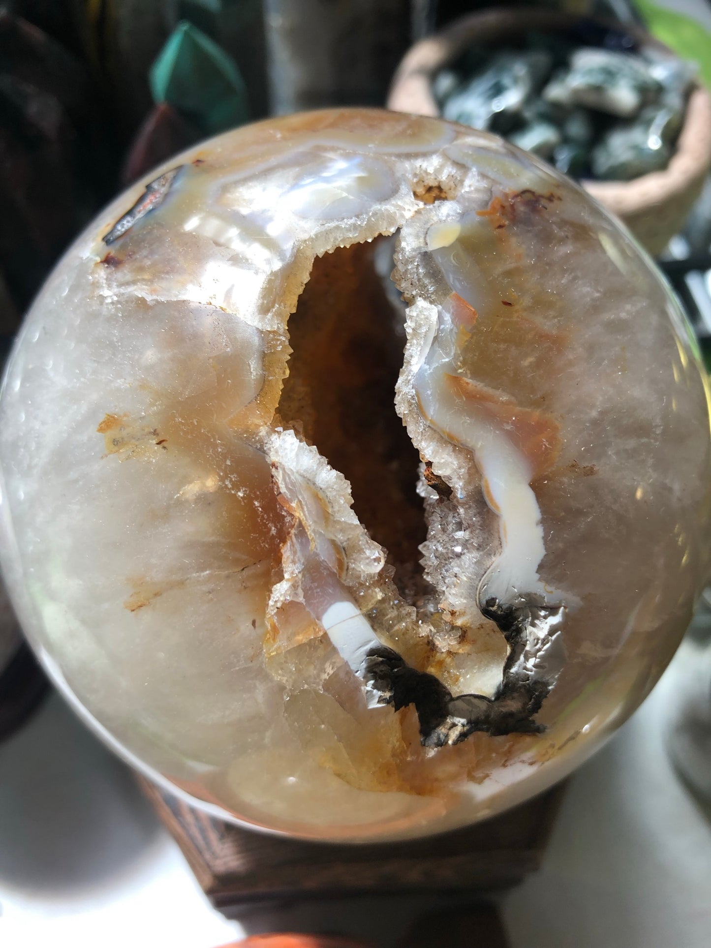 Druzy Agate Sphere (Extra Large)