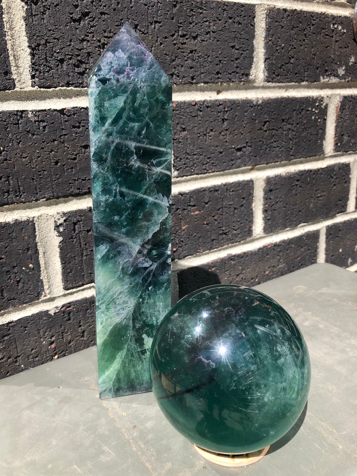 GREEN FLUORITE TOWER