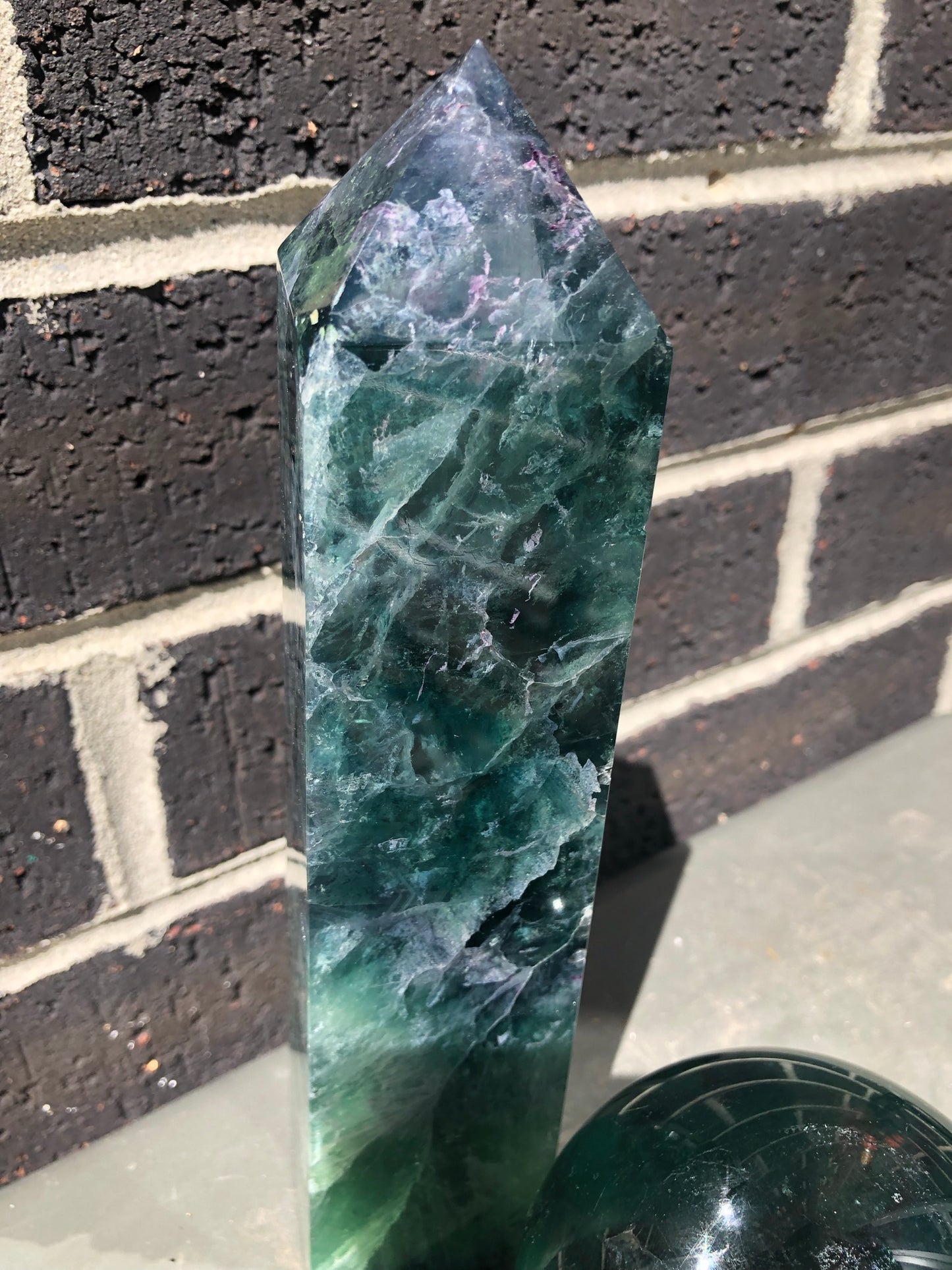 GREEN FLUORITE TOWER