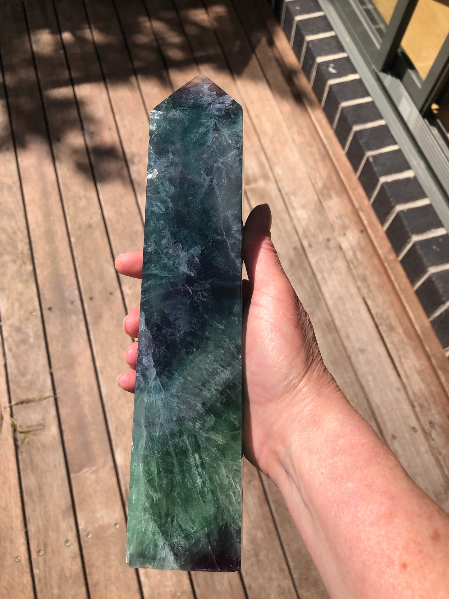 GREEN FLUORITE TOWER