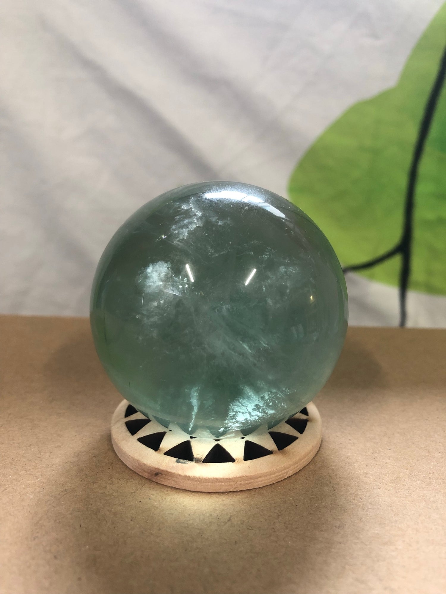 GREEN FLUORITE SPHERES