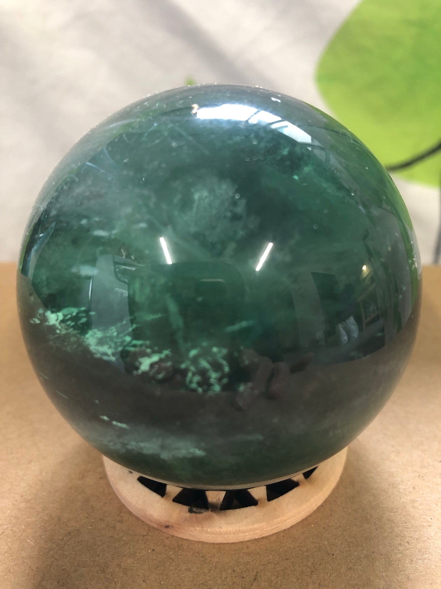 GREEN FLUORITE SPHERES
