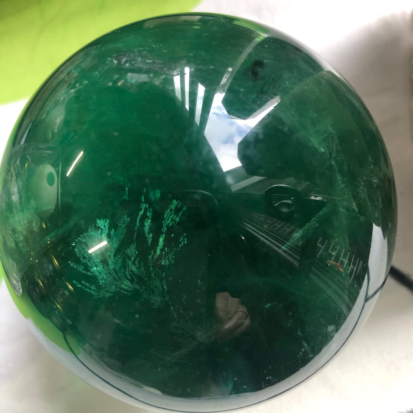 GREEN FLUORITE SPHERES