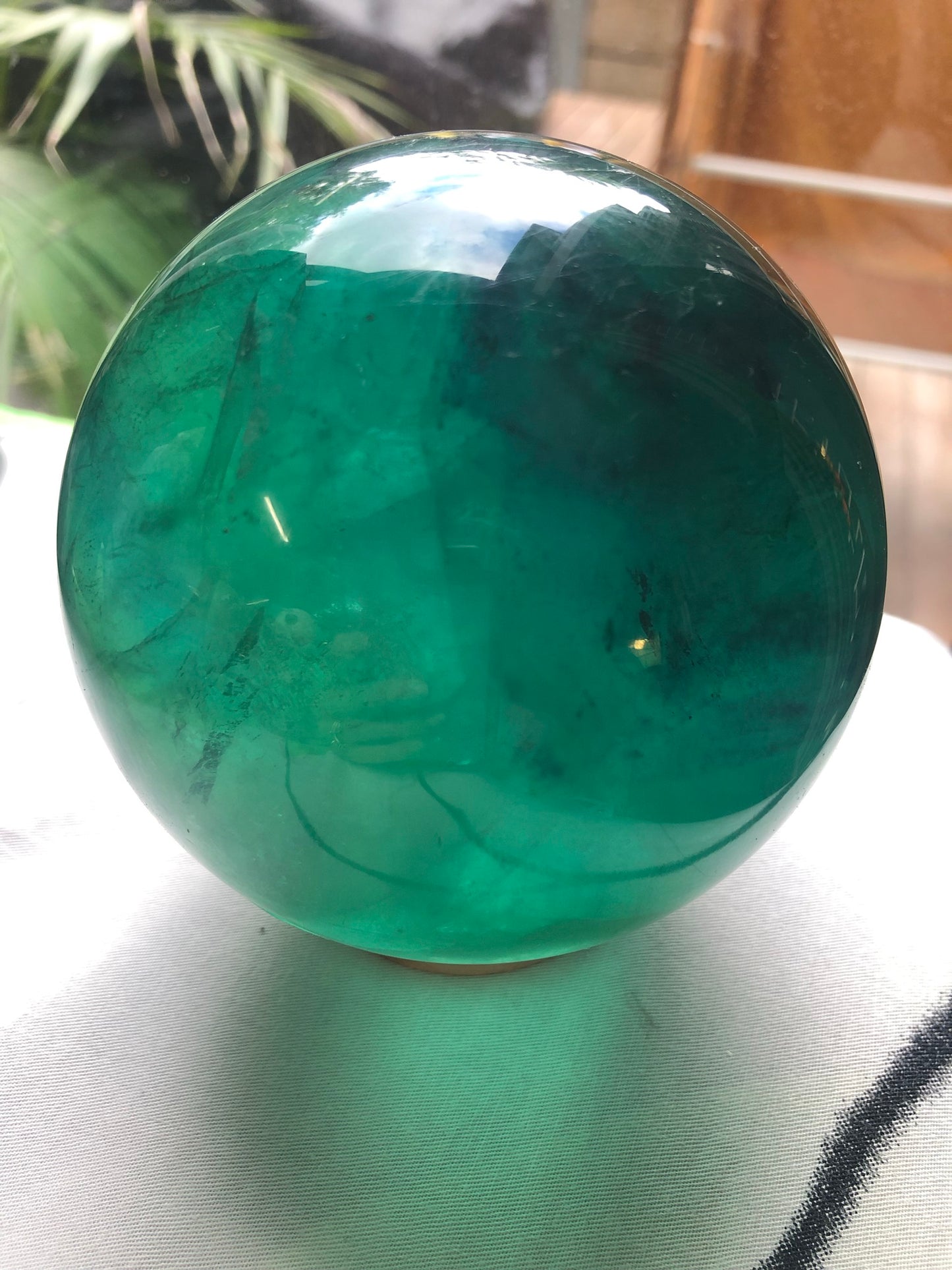 GREEN FLUORITE SPHERES