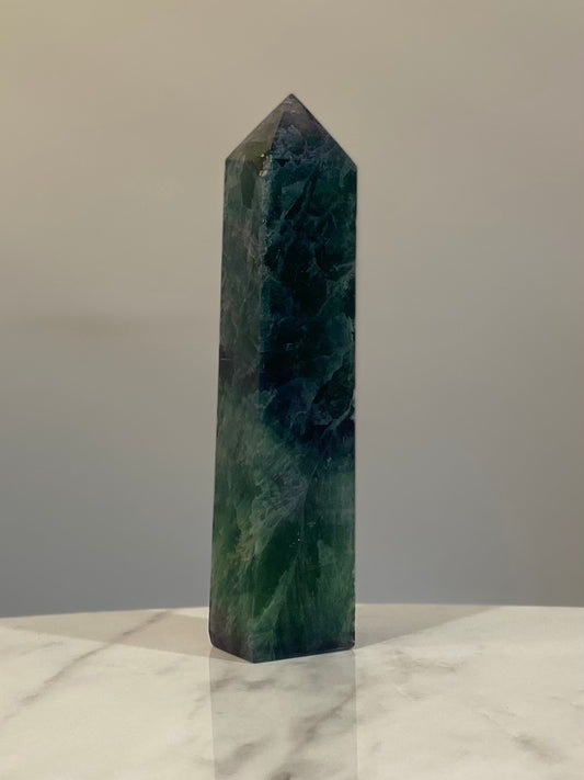 GREEN FLUORITE TOWER