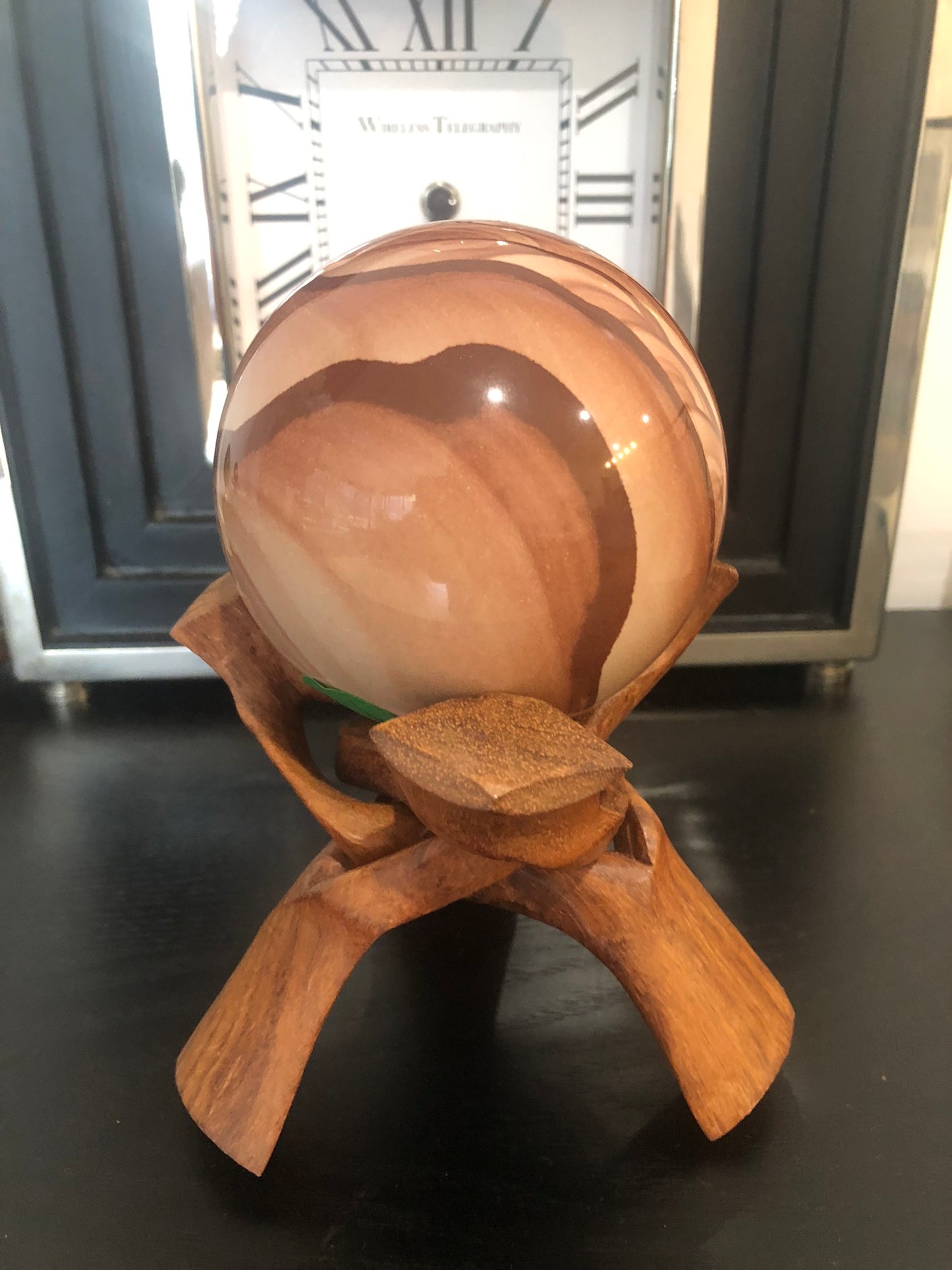 RED WOOD STRIPED JASPER SPHERE