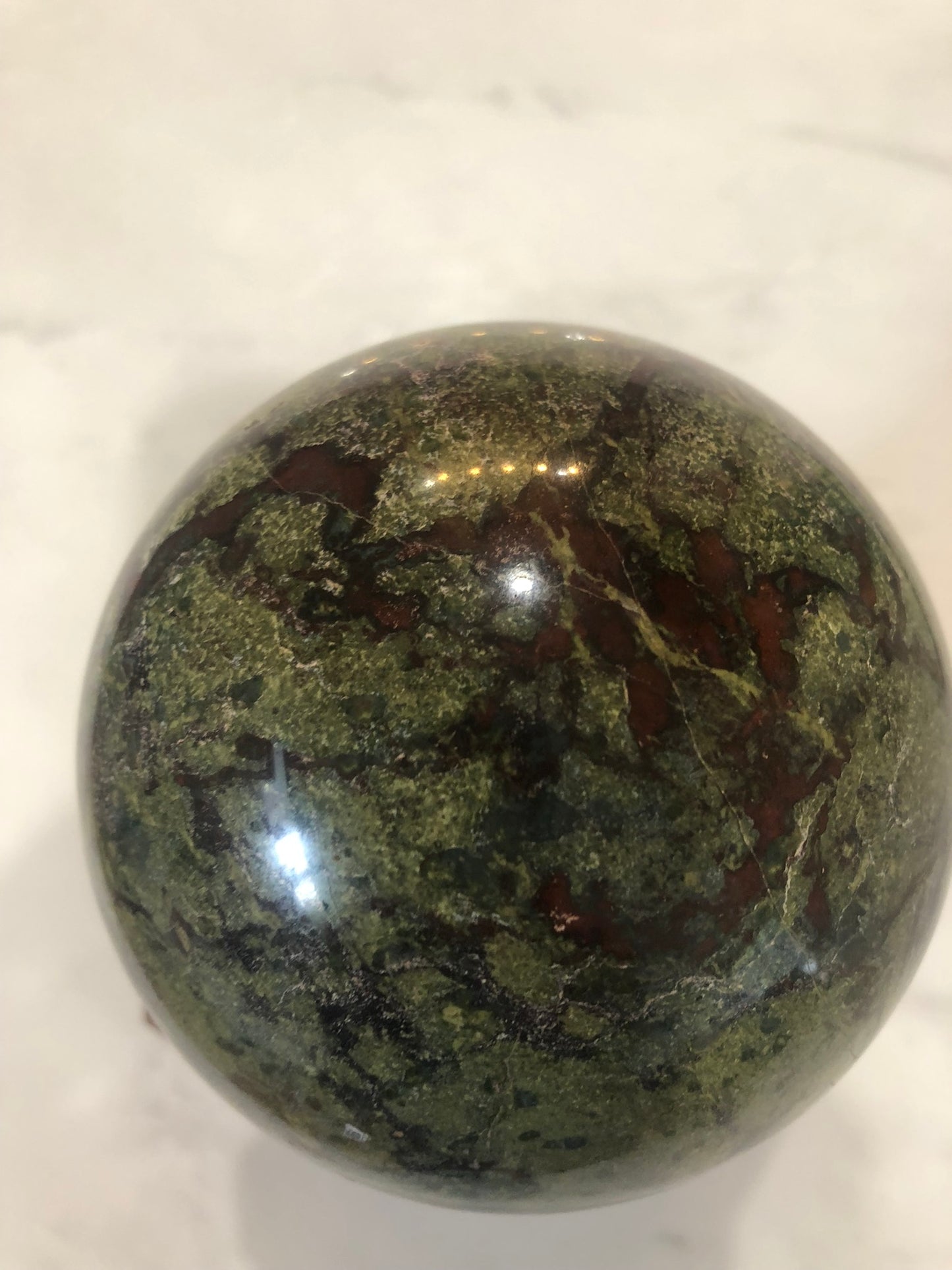 DRAGON BLOOD STONE (JASPER) SPHERE