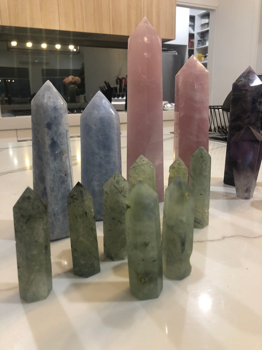 Shown here with other towers and points to give perspective on sizing