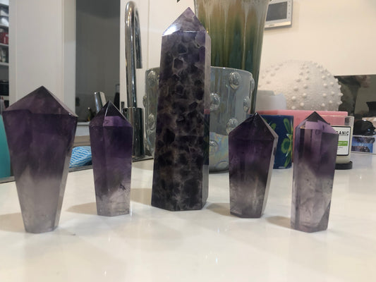 AMETHYST (WITH GOLDEN FLOWER) TOWER