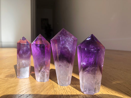 AMETHYST (WITH GOLDEN FLOWER) TOWER
